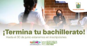 ¡Termina tu bachillerato! Hasta el 30 de junio estaremos en inscripciones