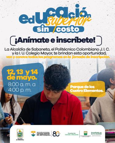 ¡Buenas noticias para los habitantes de Sabaneta! La Alcaldía Municipal, lanza programa gratuito de pregrado en alianza con instituciones de educación superior