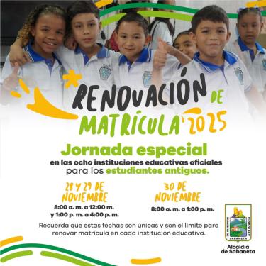 Renovación de matrículas 2025