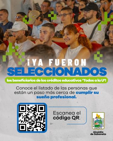 Ya fueron seleccionados los beneficiarios de los créditos educativos 'Todos a la U'